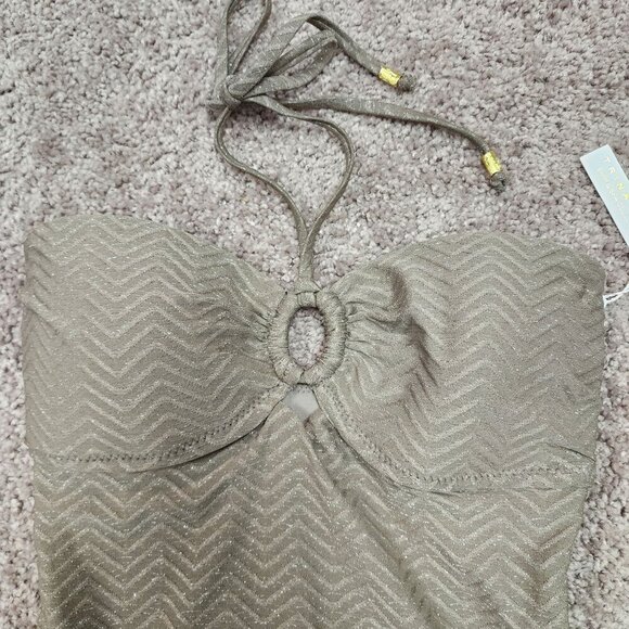 Trina Turk Swimsuit Empire Bandeau One Piece Bathing suit 6 - Picture 5 of 10